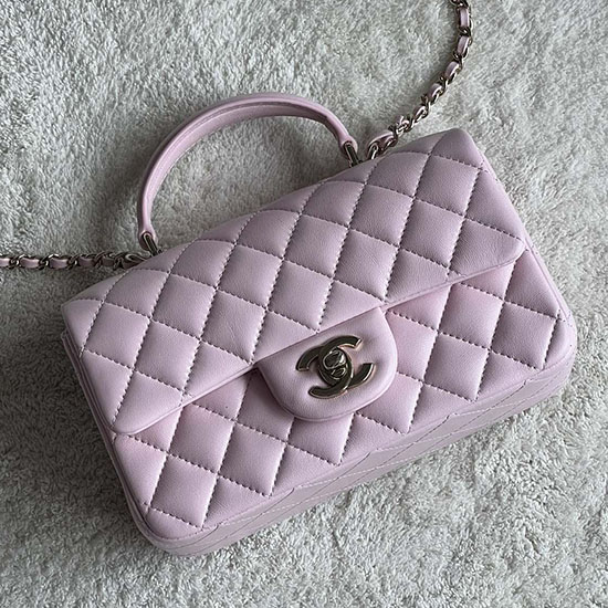 Chanel Lambskin Mini Flap Bag Pink AS2431