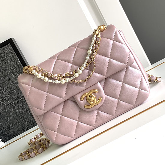 Chanel Mini Flap Bag Pink AS4384