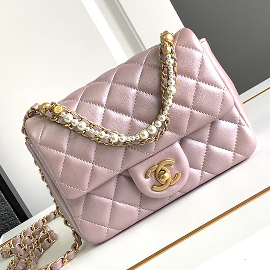 Chanel Mini Flap Bag Pink AS4385
